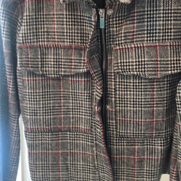 Cropped houndstooth jacket - Picture 4 of 9